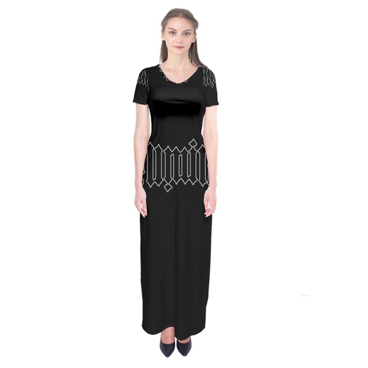 Illuminati Short Sleeve Maxi Dress