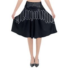 Illuminati Flared Midi Skirt