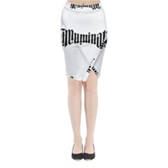 Illuminati Midi Wrap Pencil Skirt by Valentinaart