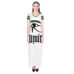 Illuminati Short Sleeve Maxi Dress by Valentinaart