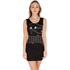 Illuminati Sleeveless Bodycon Dress by Valentinaart