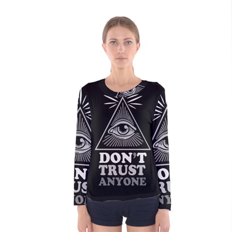 Illuminati Women s Long Sleeve Tee by Valentinaart