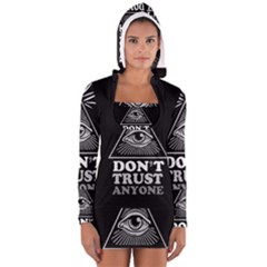 Illuminati Women s Long Sleeve Hooded T-shirt by Valentinaart