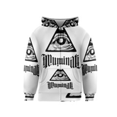 Illuminati Kids  Zipper Hoodie by Valentinaart