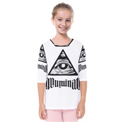 Illuminati Kids  Quarter Sleeve Raglan Tee