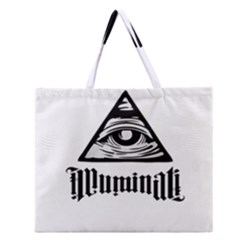 Illuminati Zipper Large Tote Bag by Valentinaart