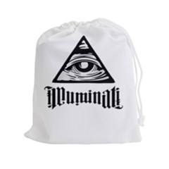 Illuminati Drawstring Pouches (xxl) by Valentinaart