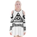 Illuminati Velvet Long Sleeve Shoulder Cutout Dress View1