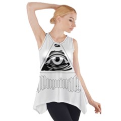 Illuminati Side Drop Tank Tunic by Valentinaart