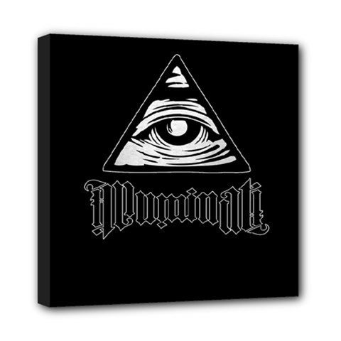 Illuminati Mini Canvas 8  X 8  by Valentinaart