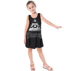 Illuminati Kids  Sleeveless Dress by Valentinaart