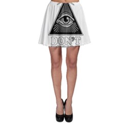 Illuminati Skater Skirt by Valentinaart