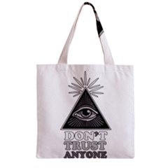 Illuminati Zipper Grocery Tote Bag by Valentinaart