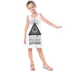 Illuminati Kids  Sleeveless Dress by Valentinaart