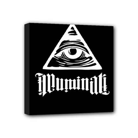 Illuminati Mini Canvas 4  X 4  by Valentinaart