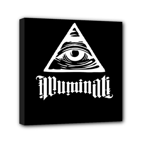 Illuminati Mini Canvas 6  X 6  by Valentinaart