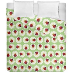 Ladybugs Pattern Duvet Cover Double Side (california King Size) by linceazul