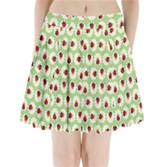 Ladybugs Pattern Pleated Mini Skirt by linceazul