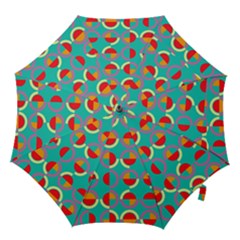 Semicircles And Arcs Pattern Hook Handle Umbrellas (medium) by linceazul