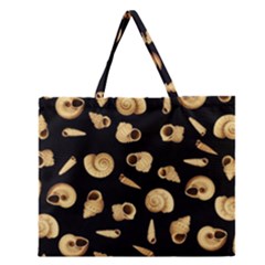 Shell Pattern Zipper Large Tote Bag by Valentinaart