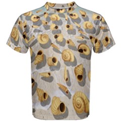 Shell Pattern Men s Cotton Tee by Valentinaart