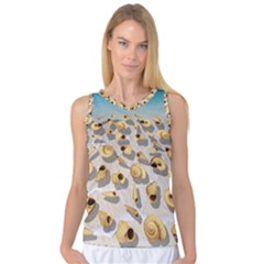 Shell Pattern Women s Basketball Tank Top by Valentinaart