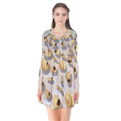 Shell Pattern Flare Dress