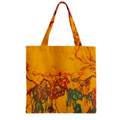 Colors Zipper Grocery Tote Bag