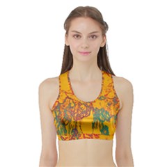 Colors Sports Bra with Border