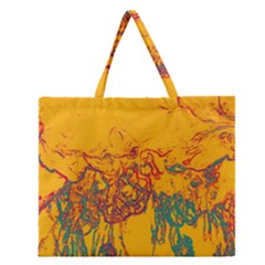 Colors Zipper Large Tote Bag