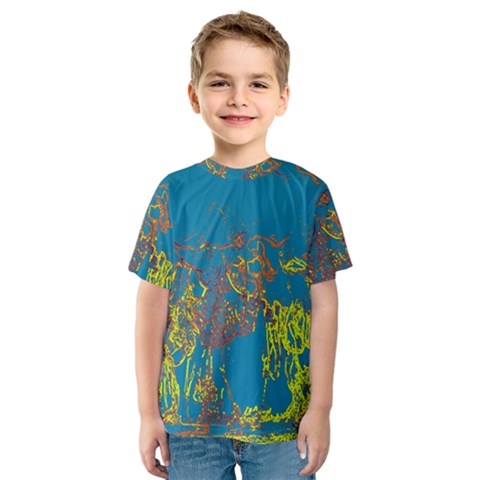 Colors Kids  Sport Mesh Tee by Valentinaart