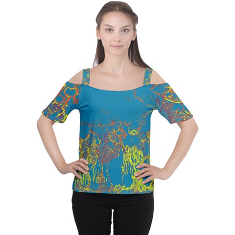 Colors Women s Cutout Shoulder Tee by Valentinaart