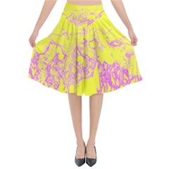 Colors Flared Midi Skirt