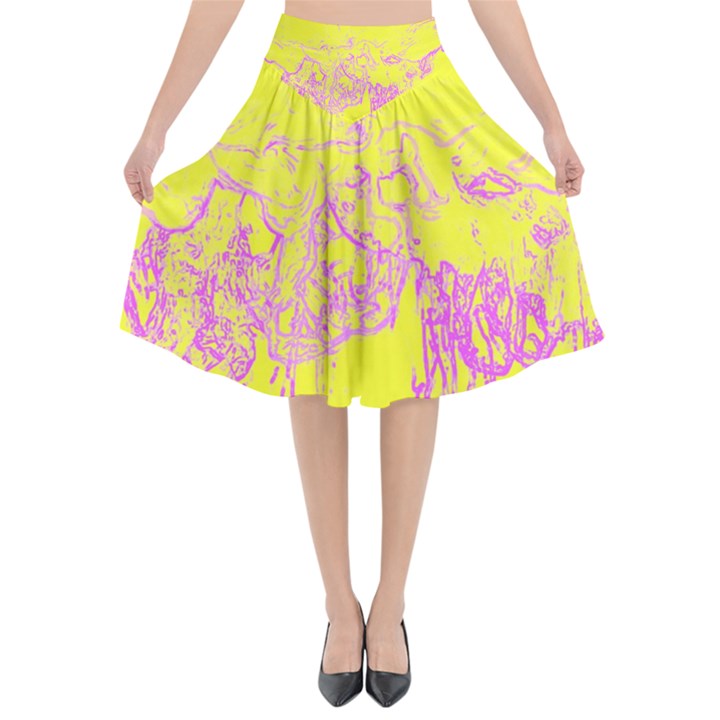 Colors Flared Midi Skirt