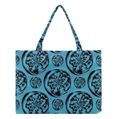 Turquoise Pattern Medium Tote Bag by linceazul