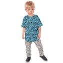 Turquoise Pattern Kids  Raglan Tee View1