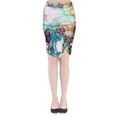 Colors Midi Wrap Pencil Skirt by Valentinaart