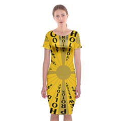 Wheel Of Fortune Australia Episode Bonus Game Classic Short Sleeve Midi Dress by Mariart