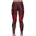 Artistic Blue Gold Red Classic Yoga Leggings View1