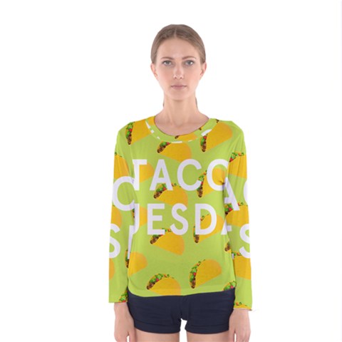 Bread Taco Tuesday Women s Long Sleeve Tee by Mariart