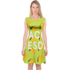 Bread Taco Tuesday Capsleeve Midi Dress by Mariart