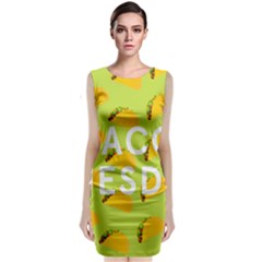 Bread Taco Tuesday Sleeveless Velvet Midi Dress by Mariart