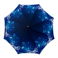 Abstract Musical Notes Purple Blue Golf Umbrellas by Mariart