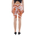 Chinese Zodiac Dog Star Orange Yoga Cropped Leggings View2