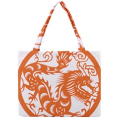 Chinese Zodiac Dragon Star Orange Mini Tote Bag by Mariart