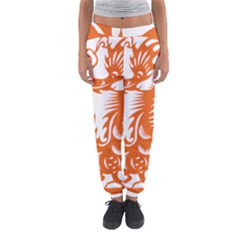 Chinese Zodiac Dragon Star Orange Women s Jogger Sweatpants by Mariart