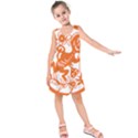 Chinese Zodiac Horoscope Monkey Star Orange Kids  Sleeveless Dress View1