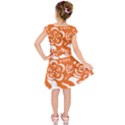 Chinese Zodiac Horoscope Pig Star Orange Kids  Short Sleeve Dress View2