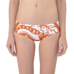 Chinese Zodiac Signs Tiger Star Orangehoroscope Classic Bikini Bottoms by Mariart