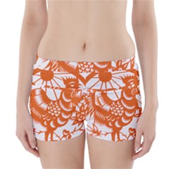 Chinese Zodiac Horoscope Zhen Icon Star Orangechicken Boyleg Bikini Wrap Bottoms by Mariart